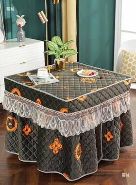 烤火子罩电套炉罩烤火罩新款方tfgj#fgu形电暖炉罩正被桌家用桌套