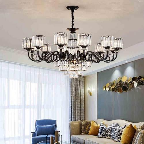 客厅灯轻大约吊灯具水餐厅奢主现代简大气美式207574525年新款复