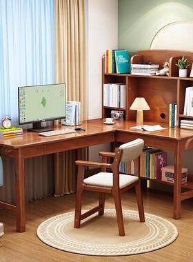桌实木转角书YSJ-YA61桌角电脑桌家用学学习写字拐桌成人L型转角