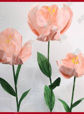 巨型艺高布端婚礼纸手工成品花安娜引橱窗装饰场路景置装ENQ饰花