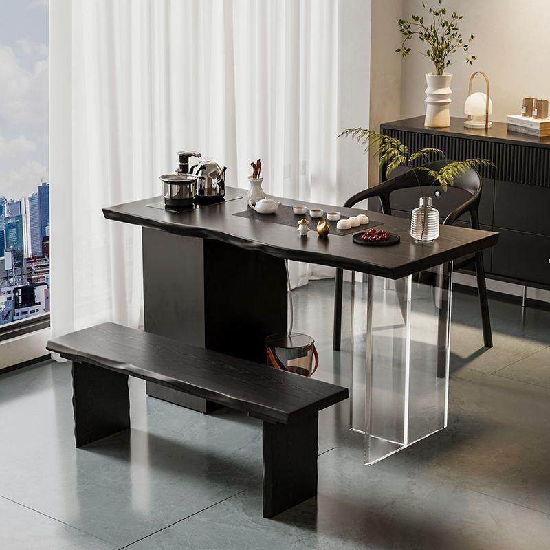 新台中茶EMV台桌原木实木阳泡茶台茶盘一体茶代桌椅组合现简约家