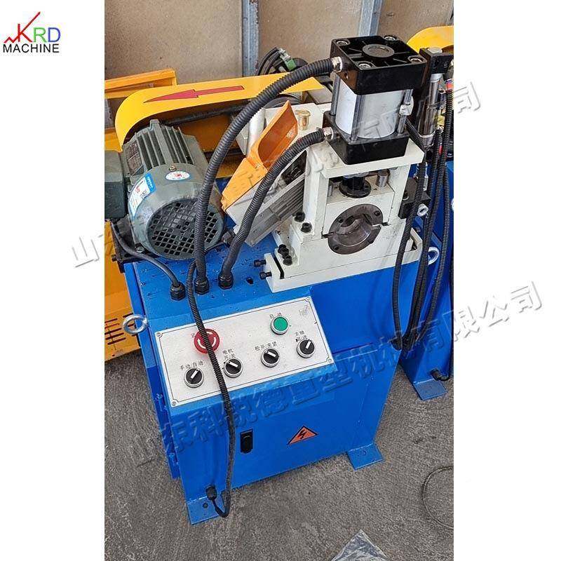 全自动金属倒圆备设XAV台式圆管切角机动进圆棒料切割自处理机