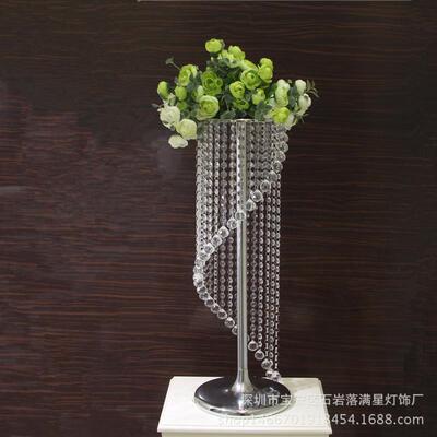 庆新婚道具S水晶珠帘路PXG引场地布置接待区工艺品花架装饰型款摆