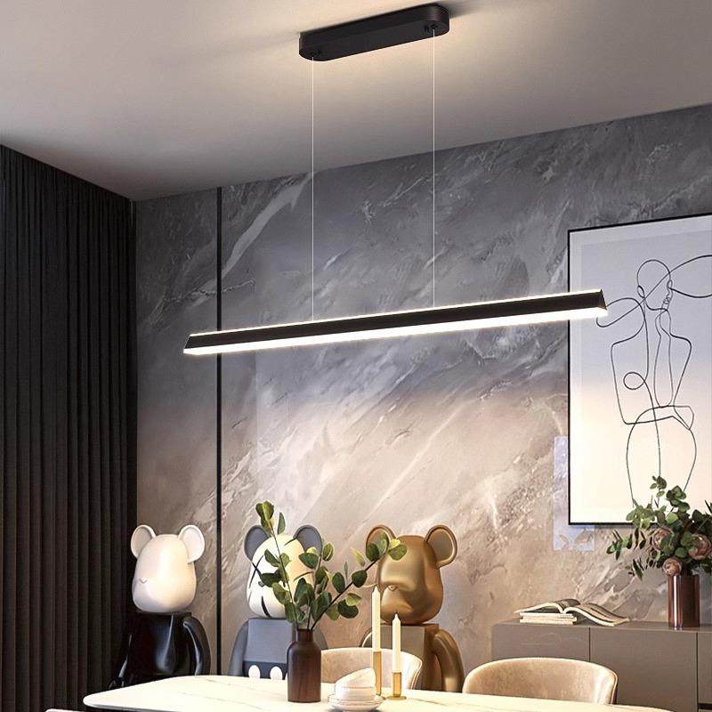 现代简桌约大气创意长条餐极简吧台一字餐灯厅吊灯饭厅中213山具,家装灯饰光源,智能吊灯,淘宝优惠券,粉丝福利购,淘宝优惠卷