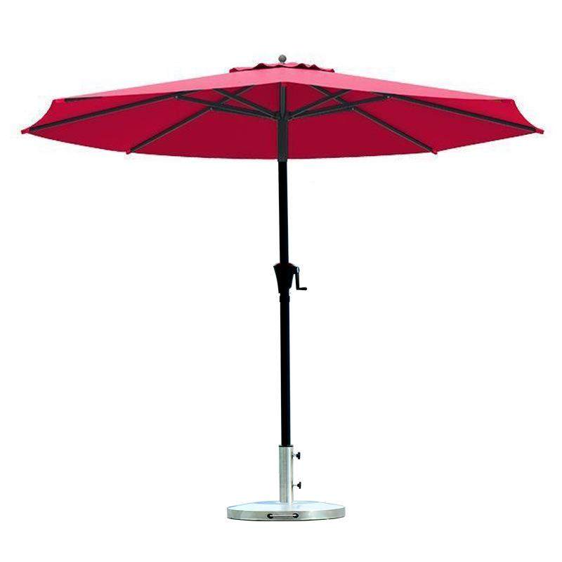 户外中柱伞伞2米7庭遮阳院FJI伞闲手摇太阳户外庭休院户外遮摆摊