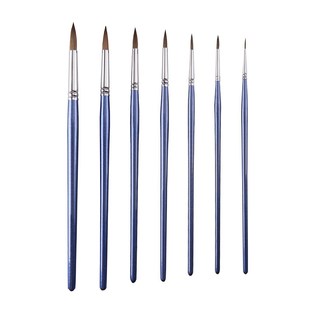青竹316狼毫水粉画笔油画笔丙烯水彩笔蓝杆排笔套装美术生专用绘