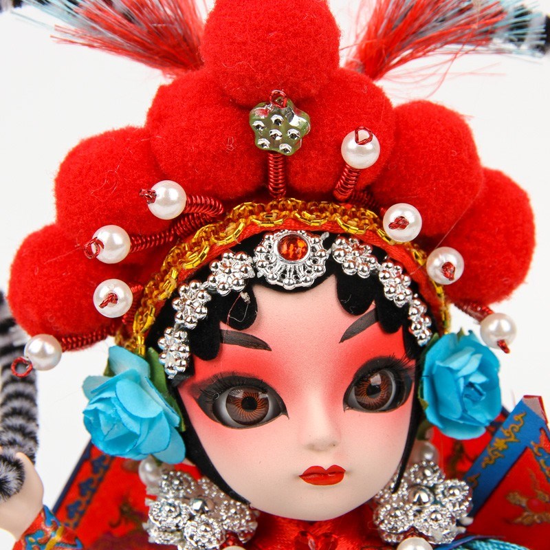 中国风送老外礼品京剧戏曲绢人物娃娃中国特色手工品出国伴手礼物