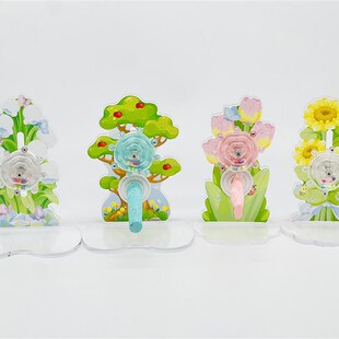 刺星球牡丹鹦鹉多彩珍珠米转轮玩具 小鸟趣味解闷啃咬玩具