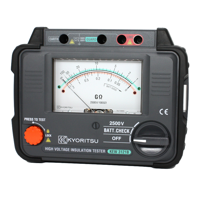 共立KEW3121B/3122B/3123A绝缘电阻测试仪兆欧表摇表3121A/3122A