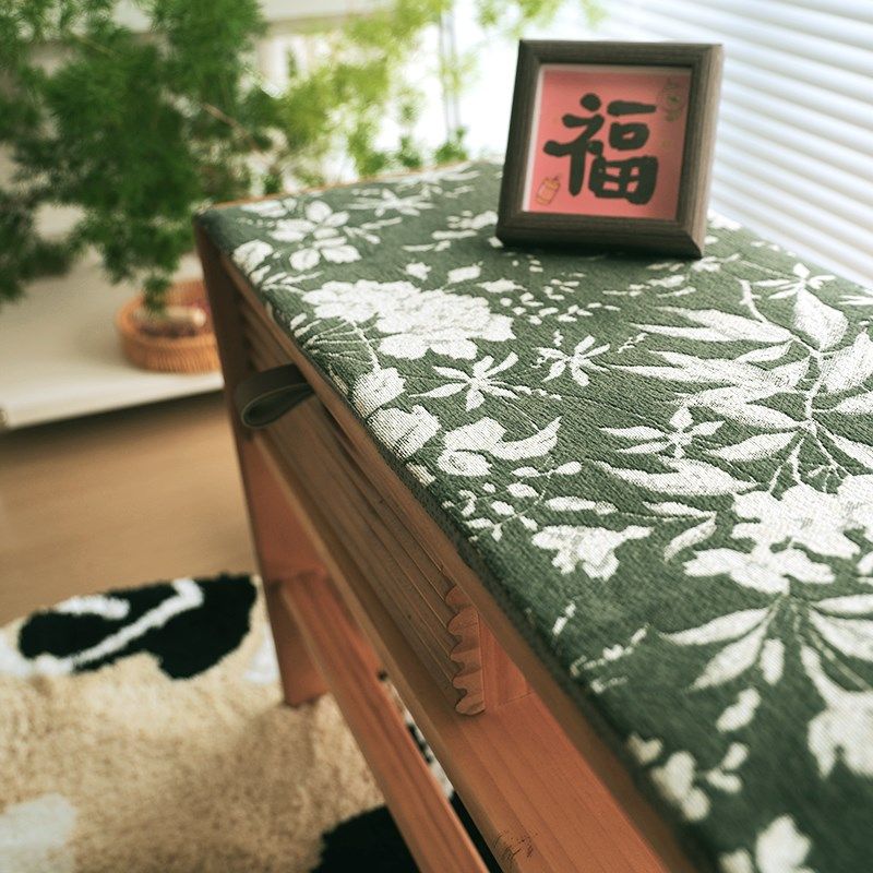 中古风入户玄关换鞋凳门口鞋柜垫子长凳鞋凳长方形凳子乳胶坐垫,居家布艺,椅垫,淘宝优惠券,粉丝福利购,淘宝优惠卷