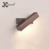 北欧壁灯卧室床头灯简约创意过道客厅书房客厅可旋转实木阅读壁灯