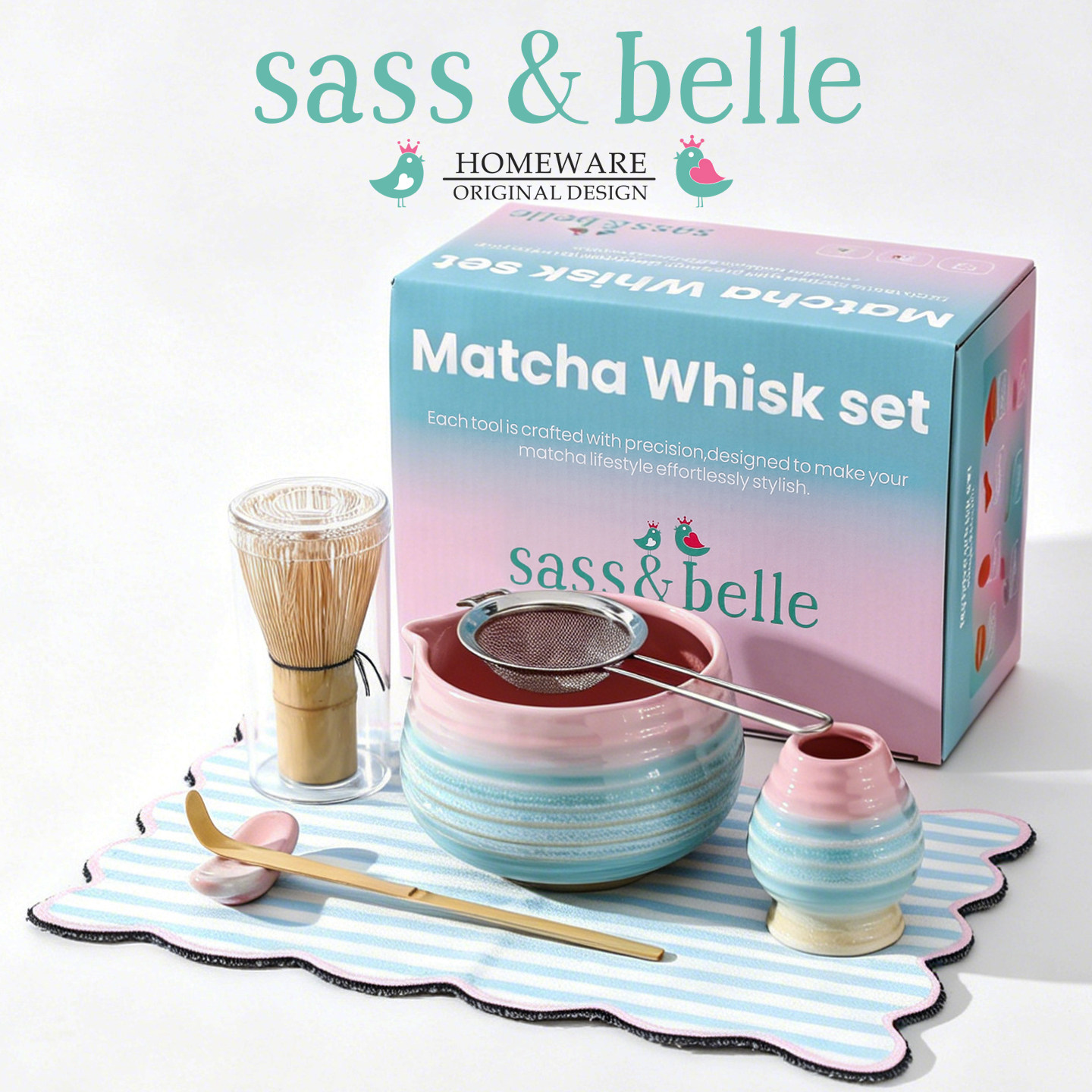 Sass&Belle手工陶瓷茶道七件套装