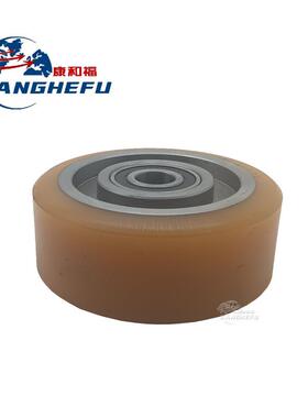 BT托盘搬运车SWE140叉车配件聚氨酯驱动轮5孔平衡轮辅助轮子