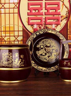 娘喜大全礼嫁妆用品婚庆子孙桶摆件女方水桶桶陪嫁婚宝Pw8G3RH5桶