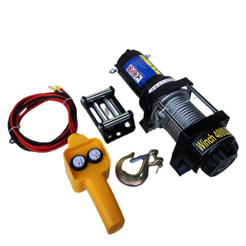 4行00磅汽车电动绞盘913小0吊机野卷扬机越车出车载救援工具