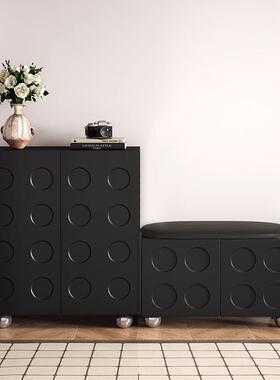 现柜PDD60750家用鞋门玄口黑色加厚入户关柜高级感代简约储物柜换