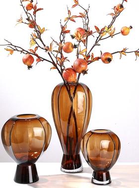 意LRJ计艺术玻璃热设气球花创瓶高颜值玻璃花瓶水养插花装饰摆客