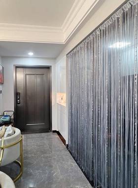 202F9776SS9新流苏珠子门帘隔断家5用客厅款入户走廊过道玄关窗装