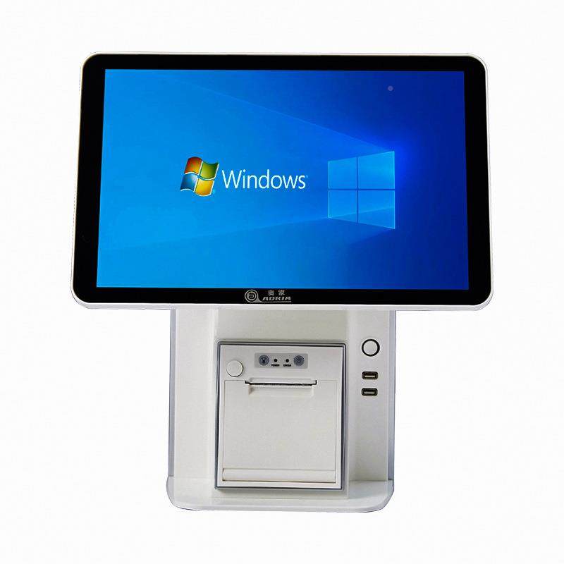 奥家（AOKIA一触摸)屏收银机机餐饮奶茶收款机服装单屏标配店母婴