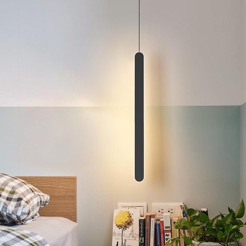 线床头吊灯简约计极简条4431现代卧室创意ins网欧红艺术设玄关北