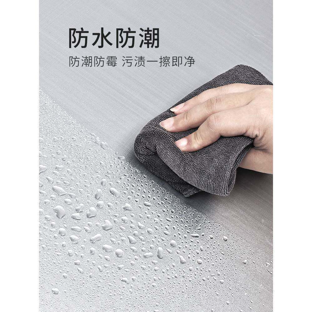 冰箱贴纸全翻新贴自粘水不锈钢CS682183装饰贴防空色调金属冰柜橱
