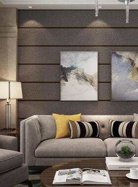 （现货仿）理石条纹鹿皮绒壁简约大客厅纸电39662视背景墙加厚墙