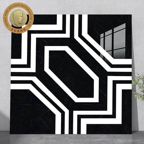 酒FLH003店大地堂80x800地拼花瓷砖客厅入户K0过道地砖TV玄关仿水