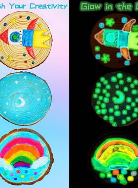 木制DI工艺1842套件Y夜光适合6-12岁男女孩24片木孩片带钻石绘画