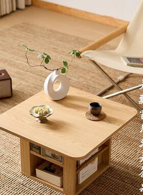 日茶几榻榻米茶用桌阳台小户式KAF型民宿矮桌落地茶室卧室飘窗桌