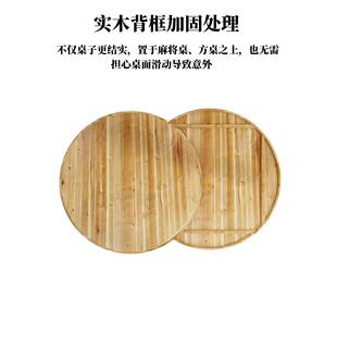 大圆桌带面板商家用餐实木圆桌转盘无品牌/复古圆台面桌餐厅酒店