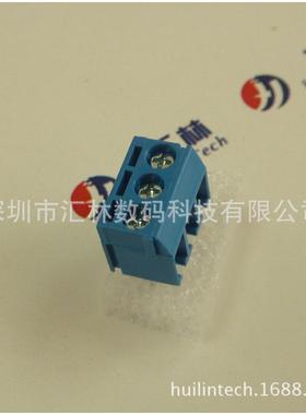 深插圳汇林W端F13-3.5mmPCB直式带测试孔端子黑色LPN/蓝色-1固定