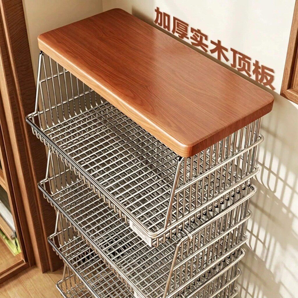 厨房菜篮子置物架多层落地家用放水果蔬菜架子多功能收纳架推车子