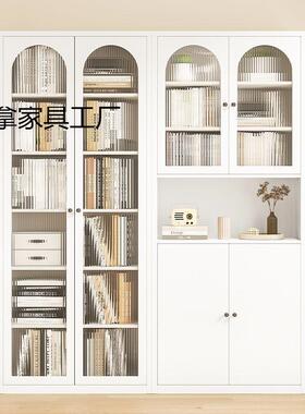 钢制家用书带门柜防尘玻璃门示柜55129客柜厅储物柜展儿童绘本收