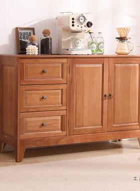 斗关柜餐边柜子木美式家用收纳储物柜玄实客厅靠墙小柜VQM抽屉柜