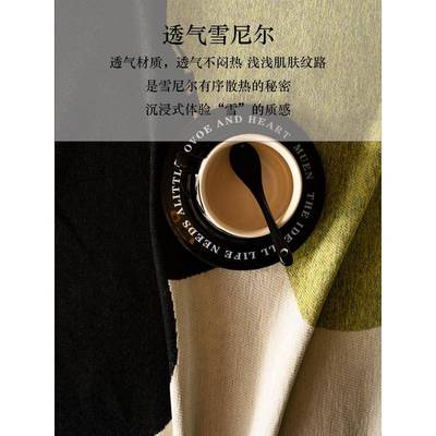 0中古CLQ风沙发巾感防猫抓盖毯盖布225新款加厚复雪尼古尔沙发垫