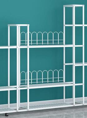 花多架子层厅落地式置物架阳台艺简约现代73421多肉绿萝铁花盆客