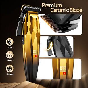 跨专业理17303发器套装头理发电动推子油刻雕剪剃须境光头机三件