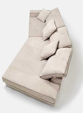 布师达斯沙发斜贵妃转角沙磨砂皮磨砂发布网红设计异PBK形客佩厅