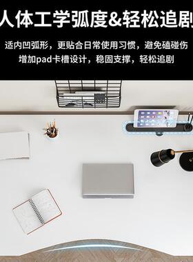 书桌书架体学生家用写桌CQL简约卧室学桌子字一简易办公习台式电