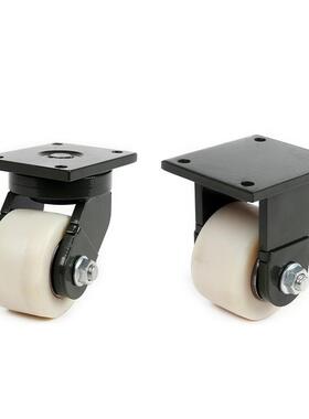 重型白色尼脚龙轮向DXT-8DXT-80定0万定向轮工业推车静音橡胶轮超