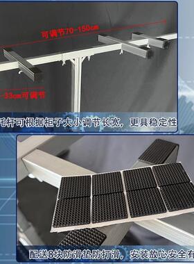 新装款吊柜柜安支架加厚折叠安装不锈钢承台重便ION携升降包橱邮