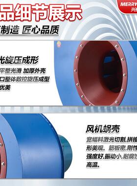 4-72A式工业离通风机工BPM厂风换气除尘环保废气处理大量3通风8心