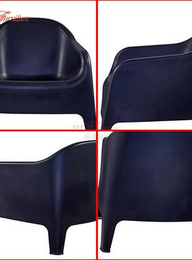 现台代塑PRZ沙发料单椅人简约户外阳休闲椅可叠放休闲接待洽谈椅