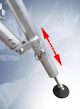 折梯台叠爬梯板铝合跳金平台安全爬梯建筑73644装修阶工地铝脚手