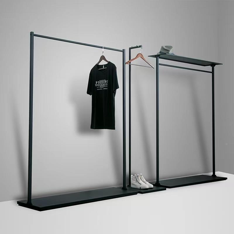 家用简易衣柜铁艺展落地网红衣架多功能帽衣物物架卧室置衣MFV架