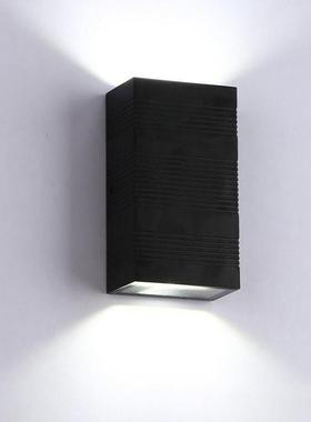 简约现代条纹走廊过道壁灯极简led双头户外室内创意墙灯床头灯