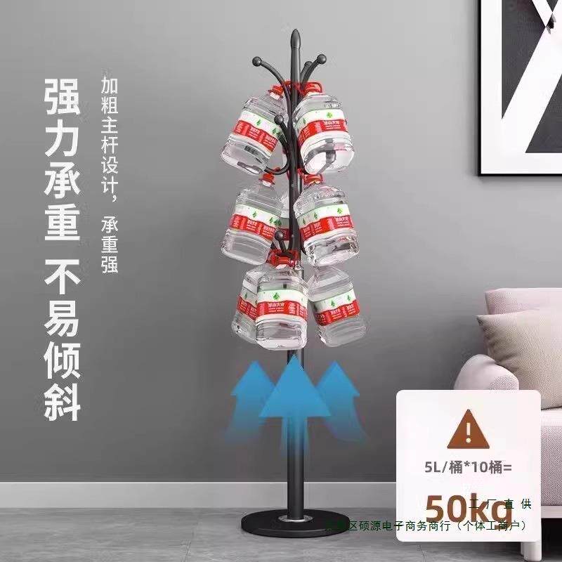 铁艺衣帽架落地室内挂衣架家用立式衣服收纳架子多功能置物挂包架