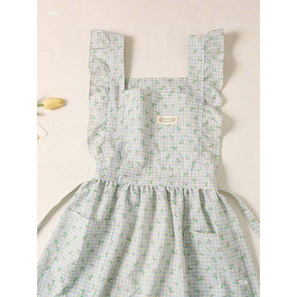 韩风夏季透气薄围裙少女甜美公主格子泡泡棉布艺家用厨房新款背带,工业油品/胶粘/化学/实验室用品,其他实验室设备,淘宝优惠券,粉丝福利购,淘宝优惠卷