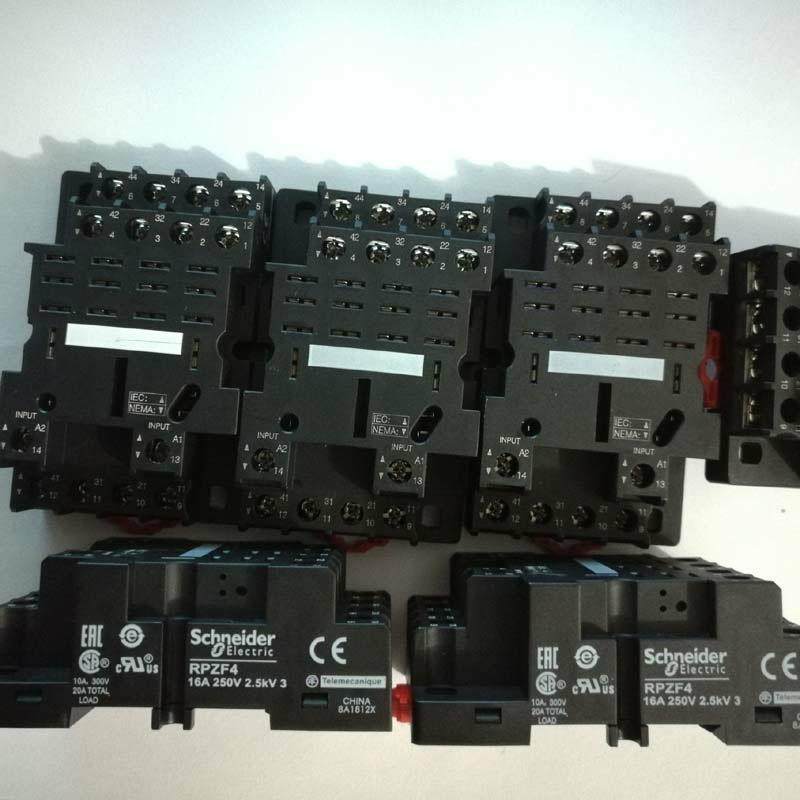 原装小型继电器底座RPZF4配RPM42P7四开四闭RPM42BD混合式螺钉端