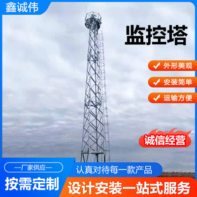 15米防火监控塔森林无人监控平台草原林业监控塔林区25米监控塔